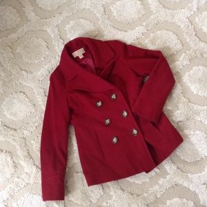 Stunning Red Pea Coat